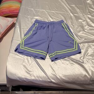 Nike Men's Purple and Green Athletic Shorts